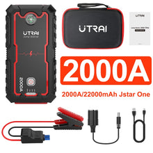 Load image into Gallery viewer, UTRAI Car Jump Starter Power Bank 16000/22000mAh 12V Starting Device Portable Emergency Car Booster Auto Car Battery Charger Gas