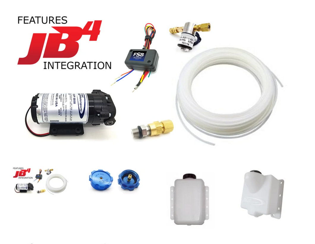 Single BM10 Nozzle, Pump, 20' hose, Solenoid, wiring, hardware, and FSB for JB4 Integration